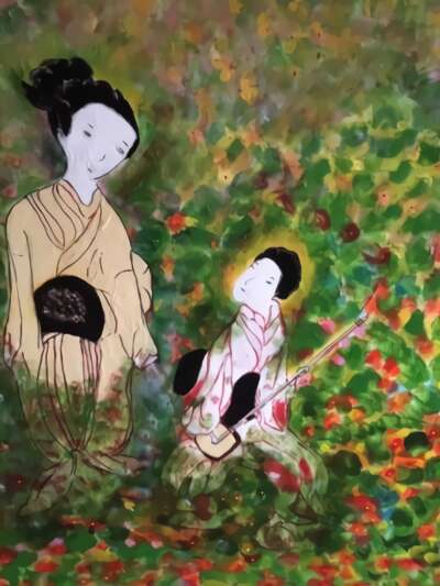 La Leçon de Musique - Tableau par Gerard Berner