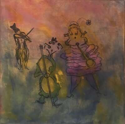 Les Clowns - Tableau par Gerard Berner