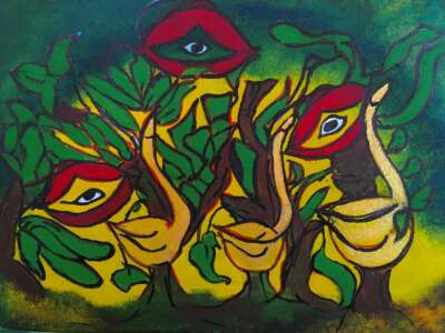 Tilleuls Blues - Tableau par Gerard Berner